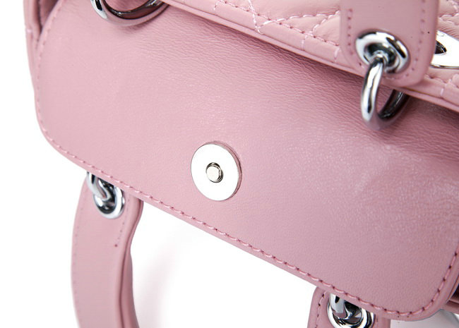 mini lady dior lambskin leather bag 6328 light pink